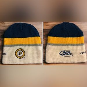 VTG Official Bud Light Beanie Cap Hat Indiana Pacers